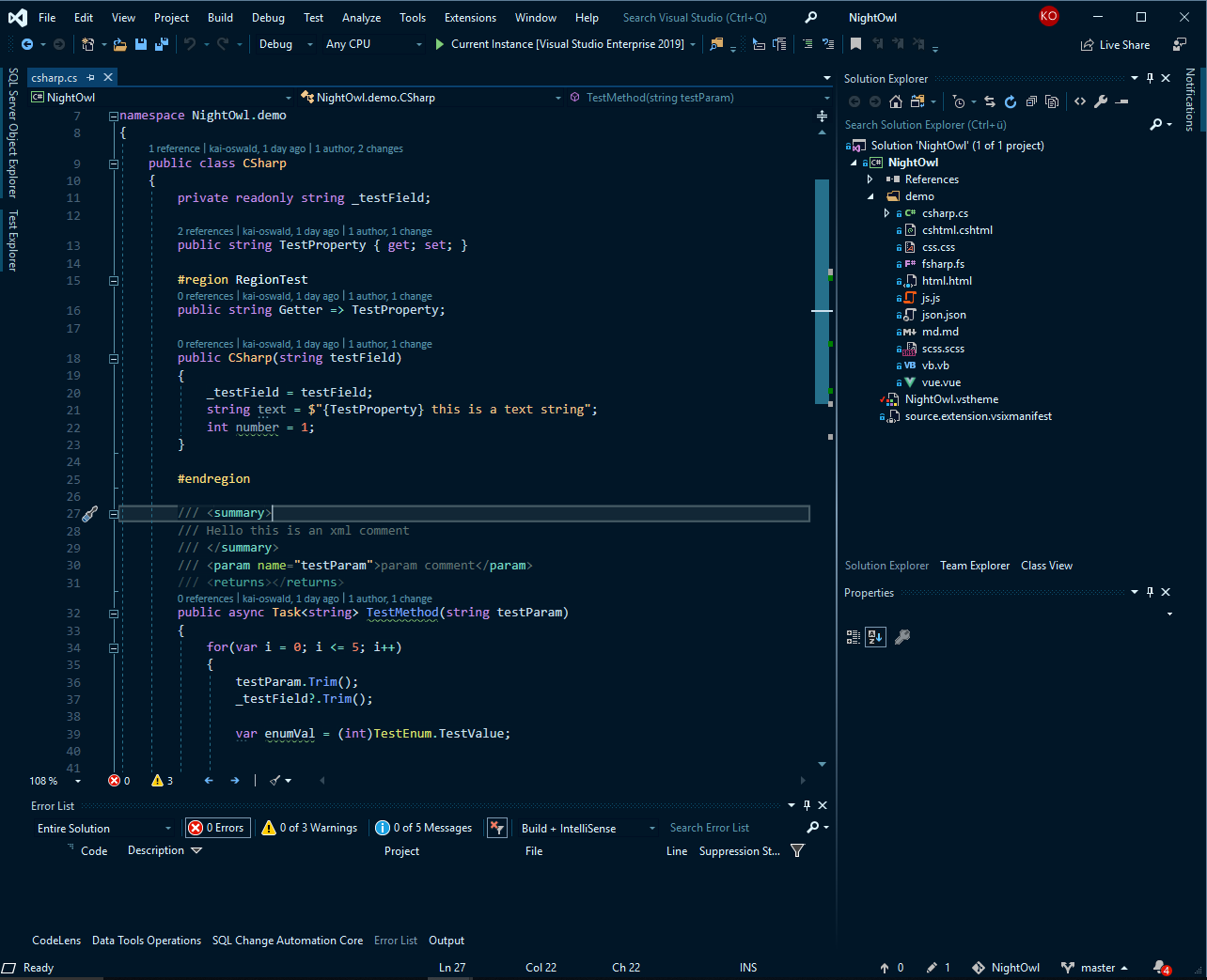Visual Studio 2019 Themes Grandaceto